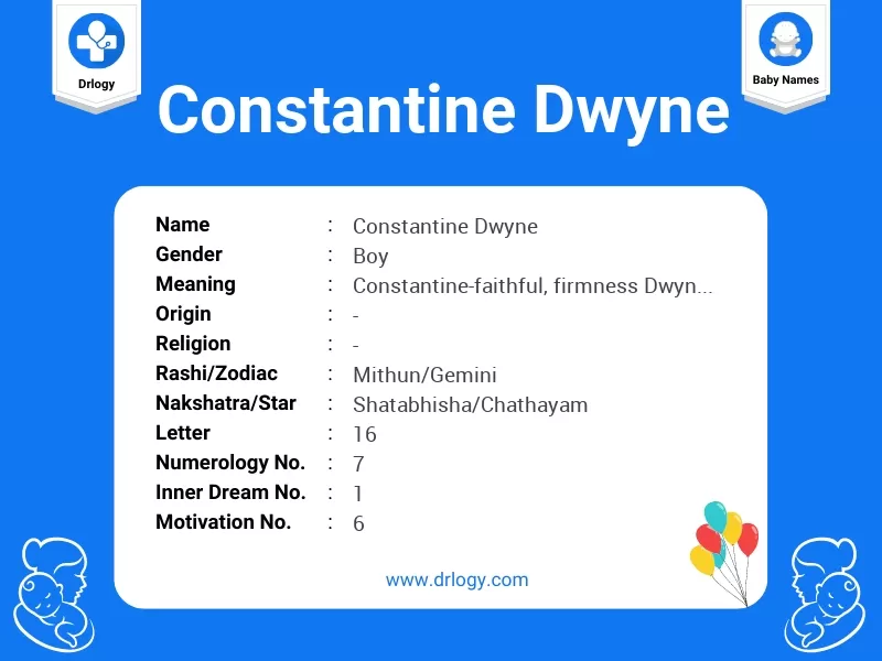 Constantine Dwyne Name Meaning